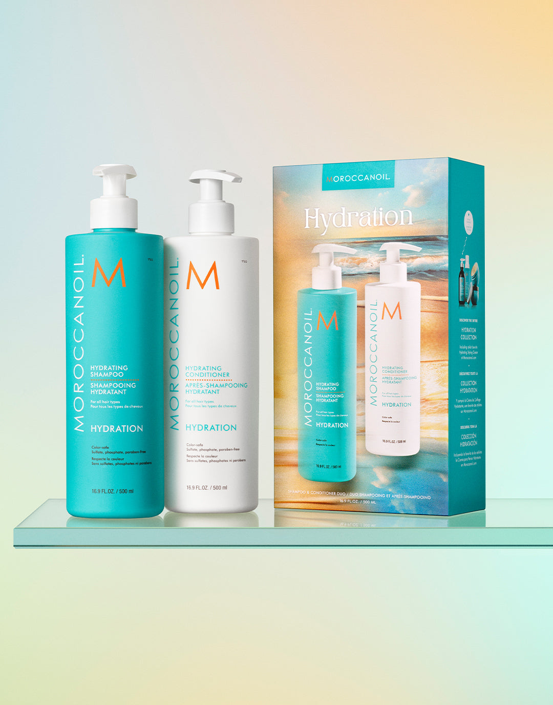 Fugtgivende shampoo og balsam halv liter sæt 