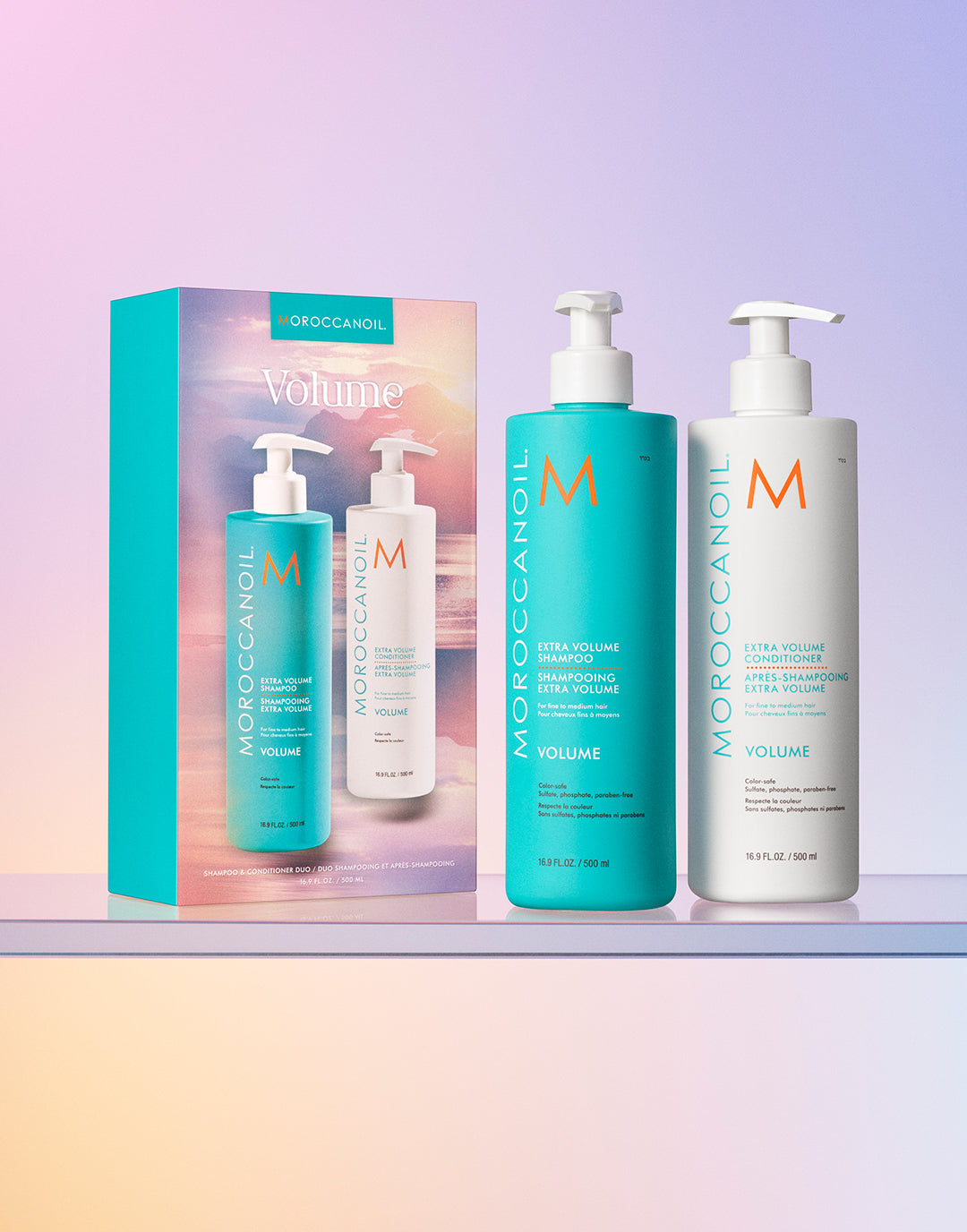 Volumengivende shampoo og balsam halv liter sæt 