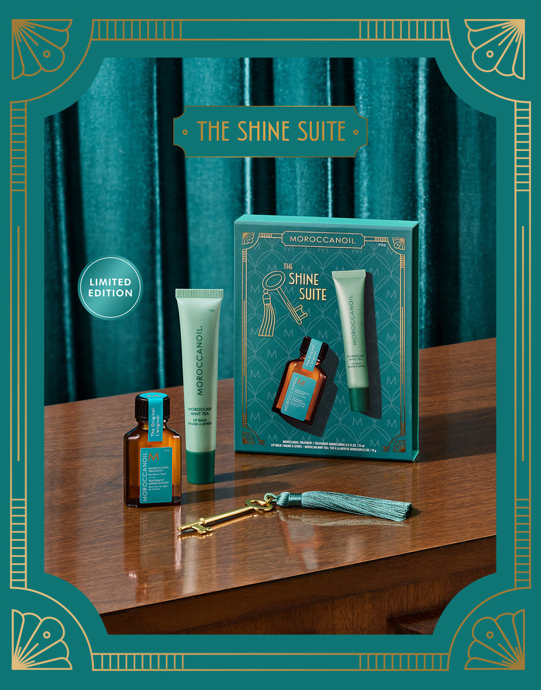 The Shine Suite: Gavesæt med Mint Tea Lip Balm