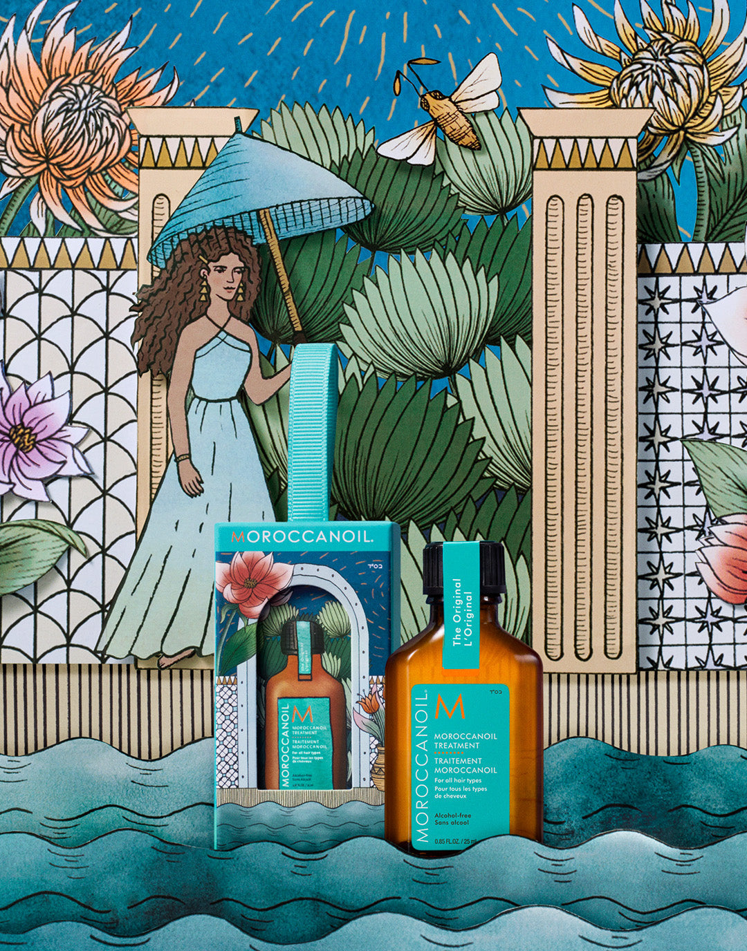 Moroccanoil Treatment-hårolie som julepynt